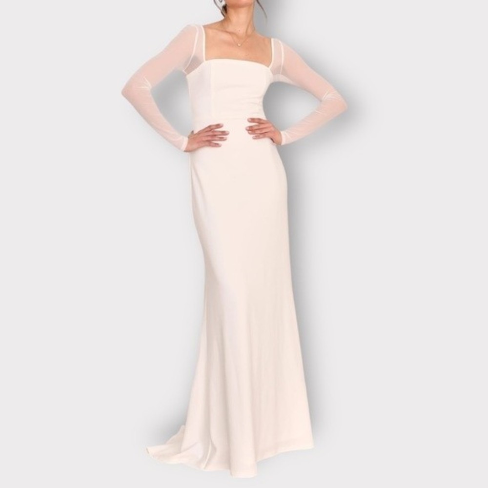 Lulu’s Lovingly Yours Mesh Wedding Dress